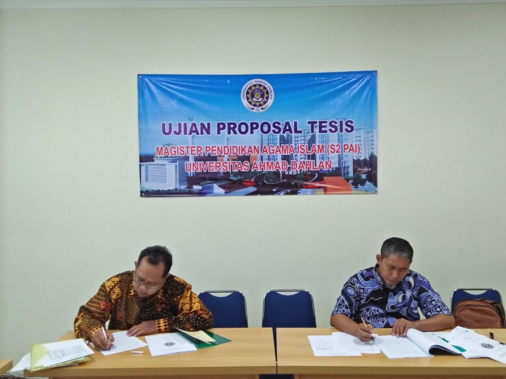 Ujian Proposal Tesis Mahasiswa MPAI S2 Magister